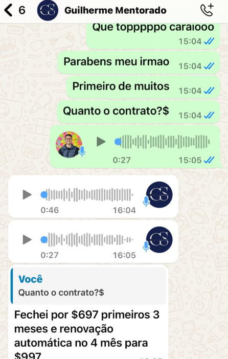 Print de case de Guilherme / Growth Solutions
