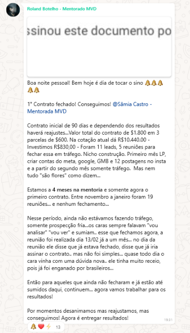 Validação de Roland e Sâmia
